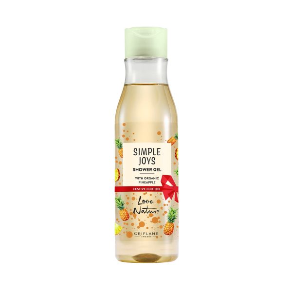 Simple Joys Shower Gel with Organic Pineapple Festive Edition Love Nature